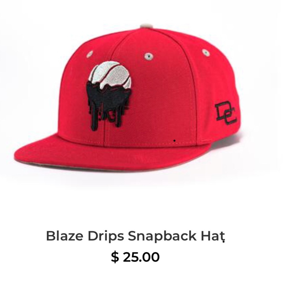 Blaze Drips adjustable snapback hat New